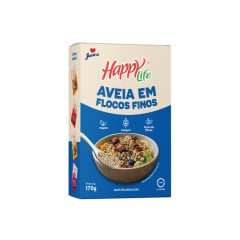 Aveia em Flocos Finos Happy Life 170g