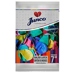 Balão Látex Liso Nº 70 Sortido Junco