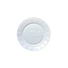 Prato Descartável Plástico Branco Junco 10 unidades - 18cm