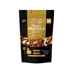 Granola Proteica sabor Pasta de Amendoim com Whey Protein Zero Açúcar Happy Life 200g